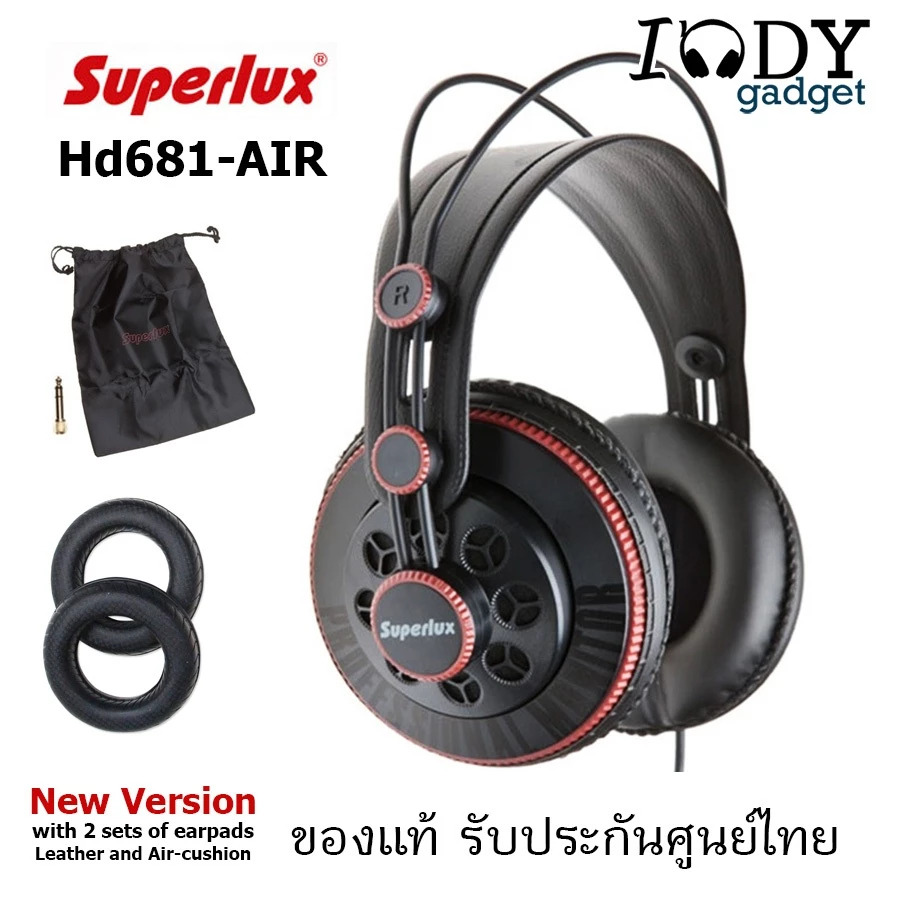 [พร้อมส่ง] หูฟัง Superlux HD681 AIR รุ่นใหม่ ของแท้ รับประกันศูนย์ไทย Fullsize Studio Monitor Headphone แบบมืออาชีพ