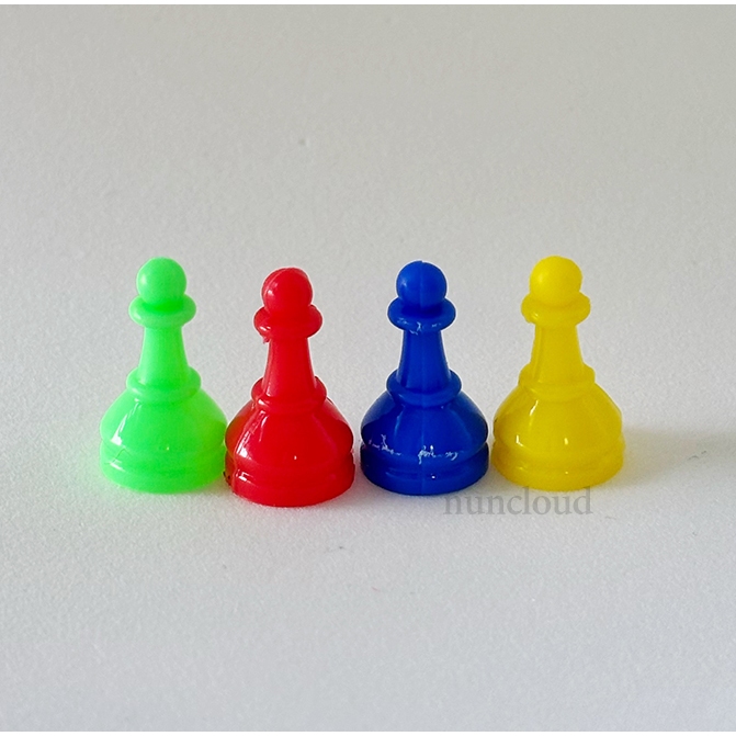 ☘️พร้อมส่ง | ถูก☘️【 Token พลาสติก 】Disk ไม้ โทเคนไม้ โทเคน Wood Token ตัวเดิน มีเปิ้ล meeple cube บอ