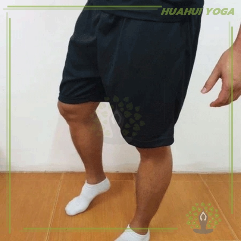 กางเกงฟุตบอลขาสั้นสีล้วน กางเกงกีฬาออกกำลังกายขาสั้นผู้ชายพีเอ็ม ใส่ออกกำลังกาย - รูปที่ 6