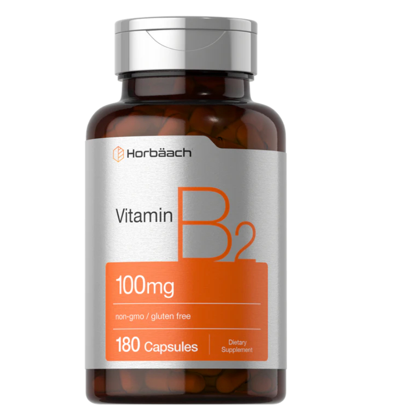 Horbaach Vitamin B-2 100mg | 180 Capsules