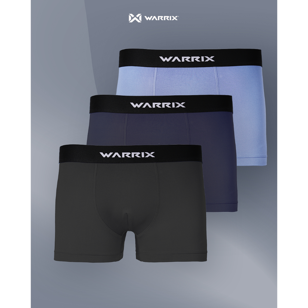 Warrix กางเกงชั้นใน Men's Underwear Performance Mid Waist ทรง Trunk (WU-244ALMCLP3) แพ็ค3ตัว — صورة 4