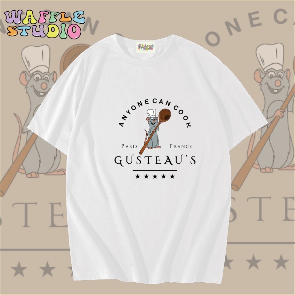 [ ส่งฟรี 🔥 ] WS0074 เสื้อยืดโอเวอร์ไซส์ เสื้อยืดเกาหลี ผ้าคอตตอน100% เสื้อยืด WAFFLE STUDIO