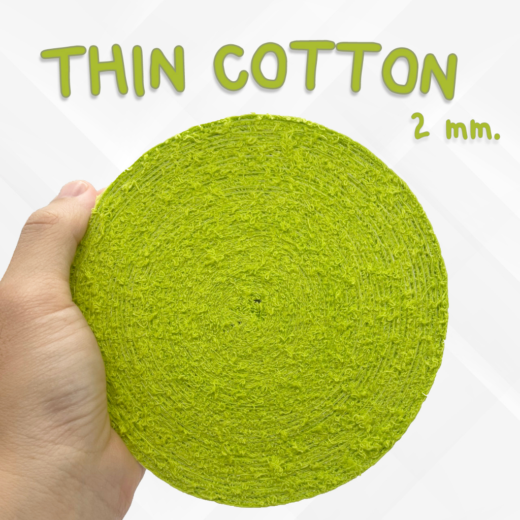 [C55] กริปผ้า พันด้ามไม้แบด Cotton (แบบบาง) ผ้าจับกระชับมือ ซับเหงื่อ มีของพร้อมส่งจากไทย