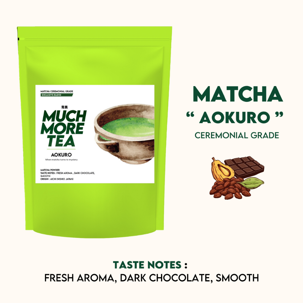 Aokuro : Tasting notes :  FRESH AROMA, DARK CHOCOLATE,SMOOTH l Much more tea