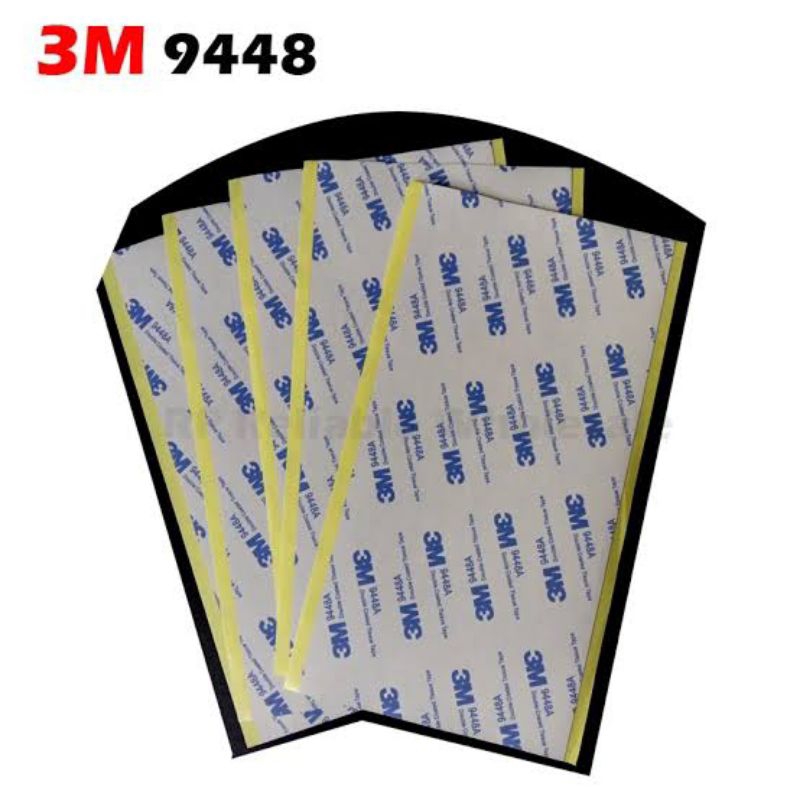 กาวสองหน้า 3M 9448A แบบแผ่น บาง หนา 150 mic. Double Side Tissue Tape