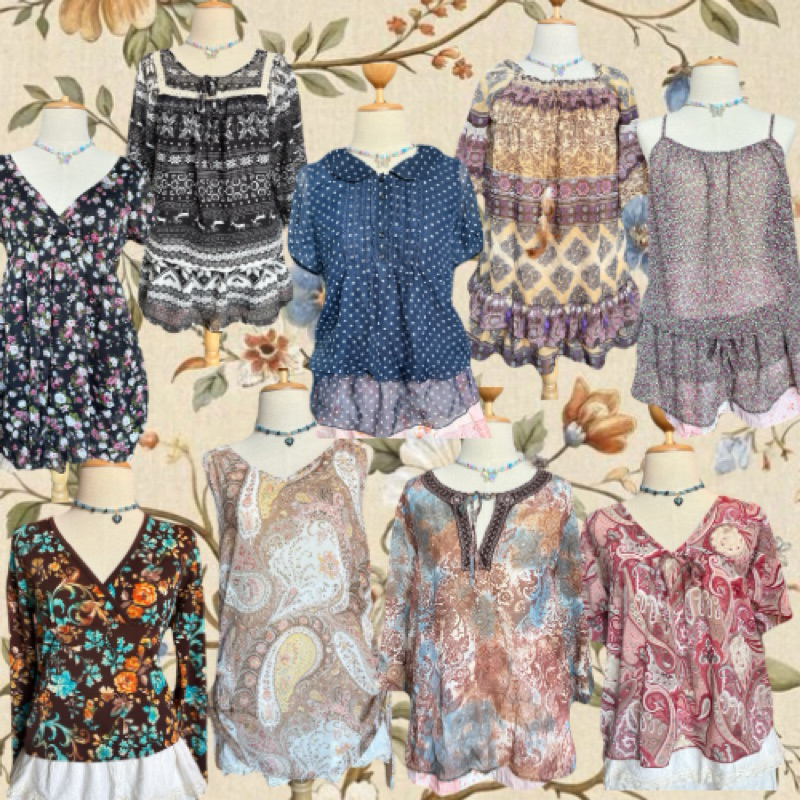 เสื้อสไตล์แฟรี่ ซาวาโกะ โบฮีเมียน update งานใหม่1.5.68