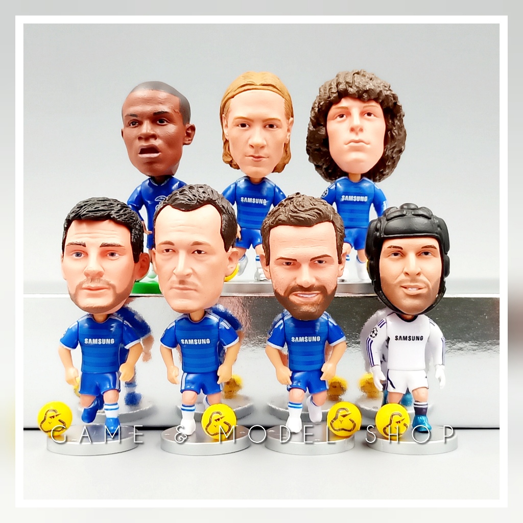 ***สินค้าพร้อมส่ง***โมเดลนักฟุตบอลรวมชุด เชลซี (สูง 6.5 ซม.) Soccerwe Model ตุ๊กตานักบอล นักเตะ โมเดลนักเตะ ของเล่น