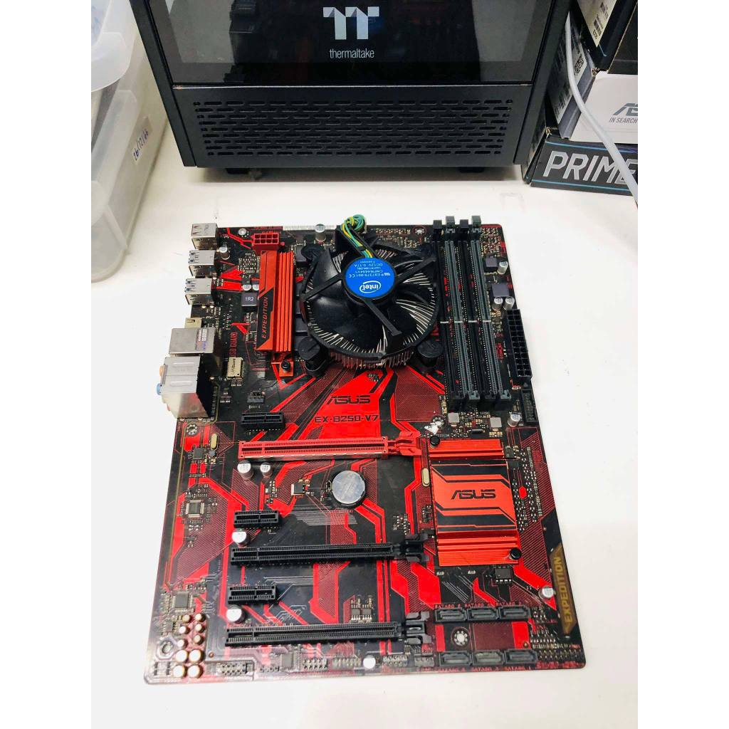 เมนบอร์ด(mainboard) Asus EX-B250-V7 (socket 1151 v.1 gen6-7) cpu core i5 7400 แยกขาย