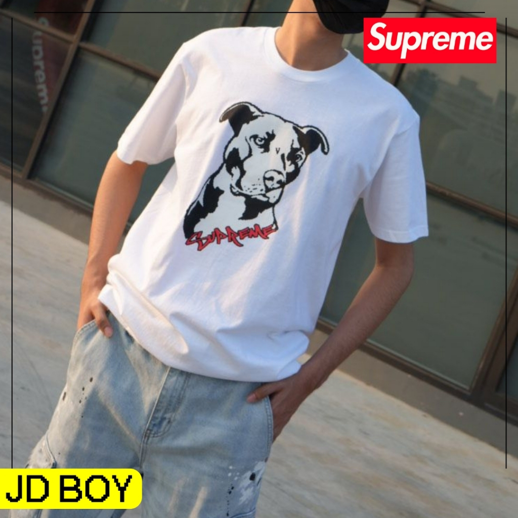 💥สินค้าพร้อมส่ง💥 JDBOY - Supreme pitbull tee เสื้อยืด ของแท้💯