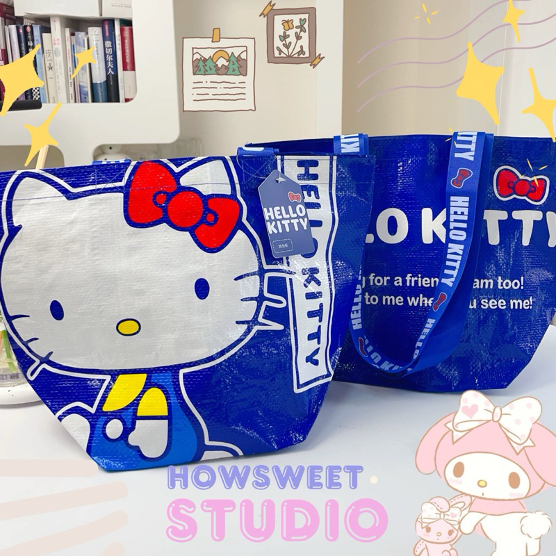 พร้อมส่งจากไทย🚁 กระเป๋ากระสอบสะพายข้าง Hello kitty✨ ซื้อในวิดีโอลด 100 บาท🚨