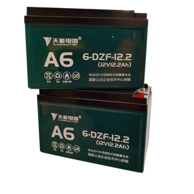 แบตเตอรี่จักรยานไฟฟ้า A6 6-DZF-12.2 (12V12.2Ah)