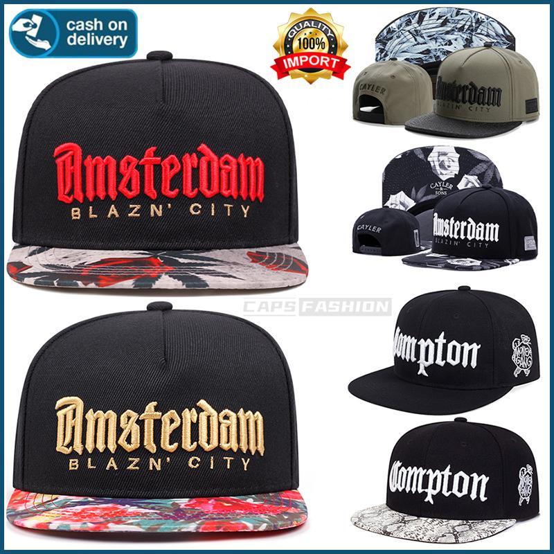 หมวกฮิปฮอป BLAZN CITY ปักลายตัวอักษร หมวกเบสบอล เสมอวัยรุ่น snapback cap หมวกปกแดดสำหรับกิจกรรมนอกประตู สําหรับผู้หญิง แ