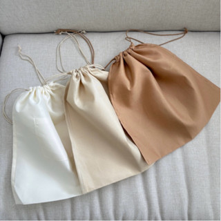 ถุงผ้าหูรูด มี 4 สี ถุงผ้าในใส่กระเป๋าถัก