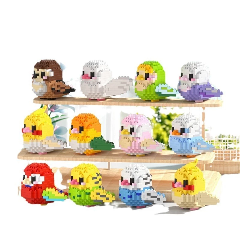 ของเล่นตัวต่อนาโน 3 มิติDIYนกตัวต่อจิ๋วสุดน่ารัก สีสันสดใส ประกอบง่าย เหมาะสำหรับสะสมหรือของขวัญ thumbnail 4