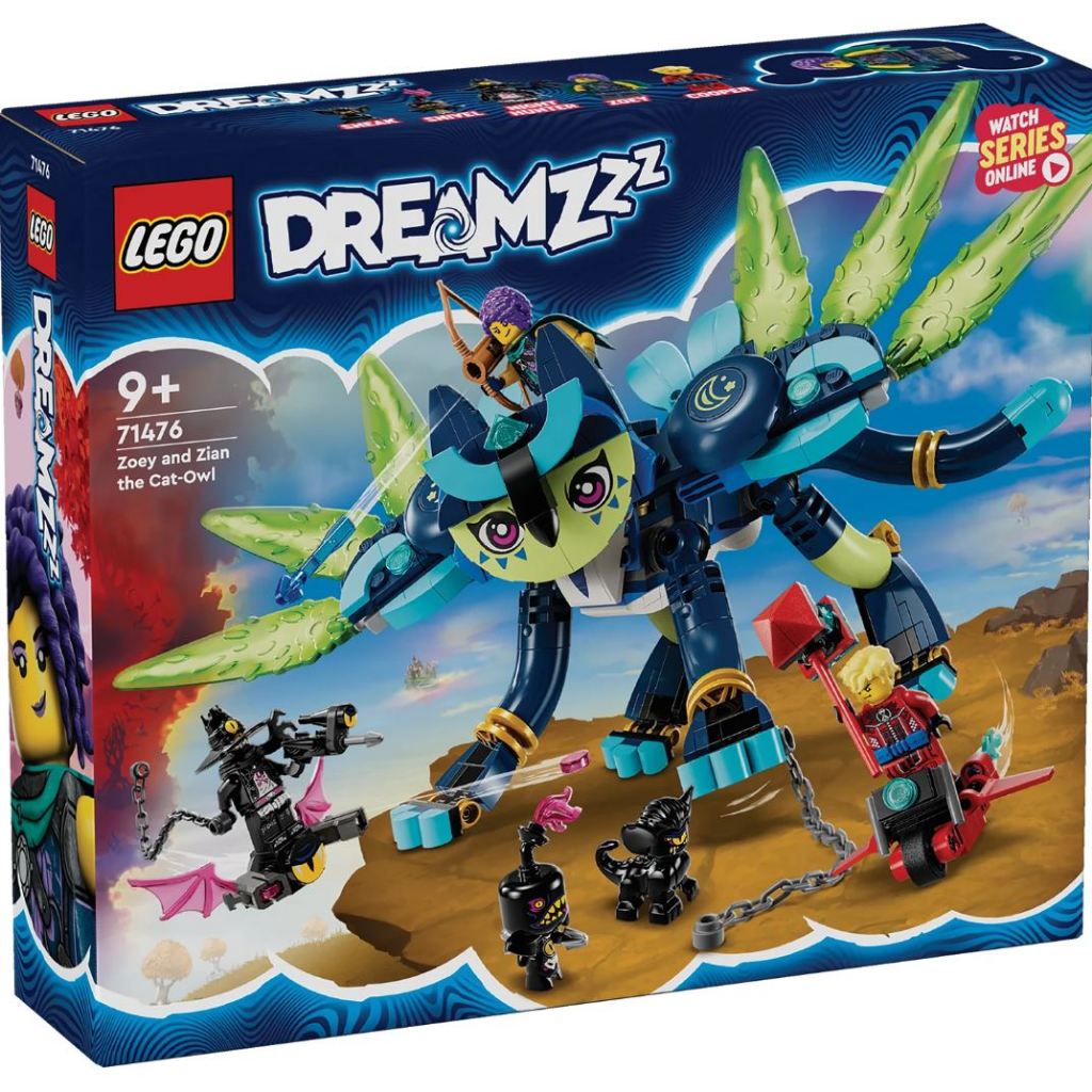 LEGO® DREAMZzz™ Zoey and Zian the Cat-Owl 71476