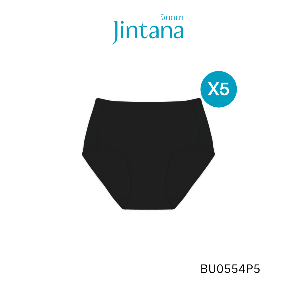[แพ็ก 5 ชิ้น] Jintana จินตนา กางเกงใน แพ็ก 5 ชิ้น เก็บข้าง เรียบเนียน รหัสBU0554P5  BU0555P5 BU0556P5