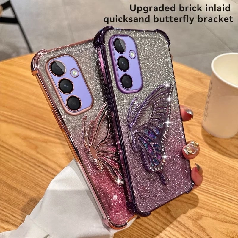 เคสหรูหรา สำหรับ Samsung A17 A18 A27 S25FE S25FE S24FE A57 A37 A36 A56 A55 A16 A02S A03S A12 S24U S26 S26U เคสตั้งได้