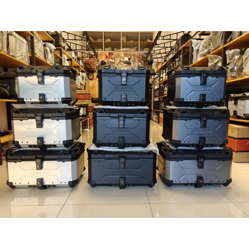 🔥พร้อมส่ง🔥 F2MOTOลายMC 45L-55L-65L กล่องท้ายมอเตอร์ไซค์ กล่องหลังมอเตอร์ไซค์ พร้อมของแถมอินเนอร์ เบา