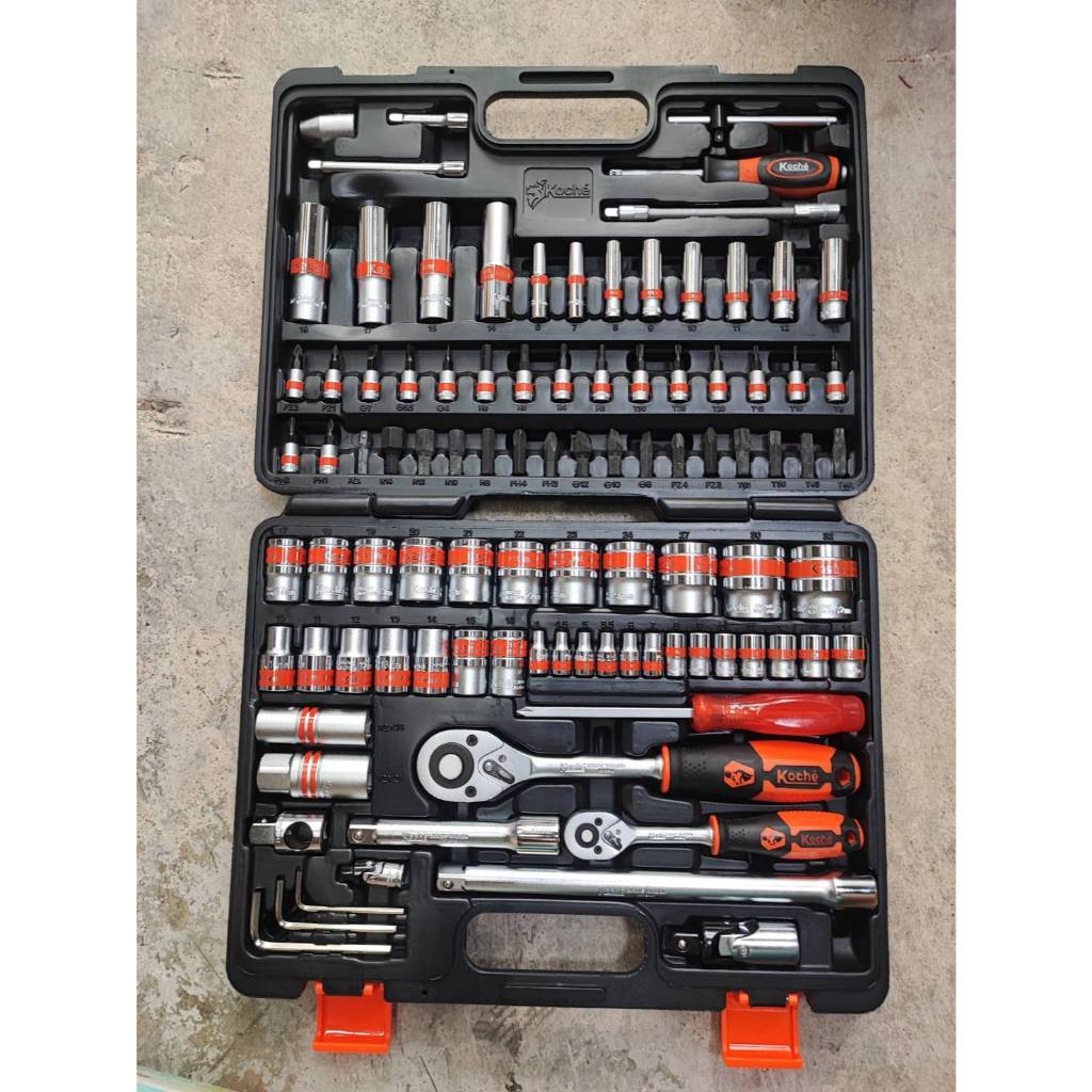 ชุด เครื่องมือ ชุดบล็อก เอนกประสงค์ KOCHE ชุดใหญ่ 1/2'' + 1/4'' [ โคเช่ ] 96 ชิ้น Pcs.