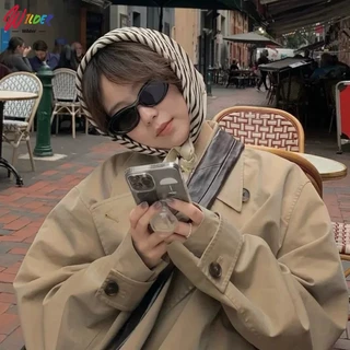 แว่นตาแฟชั่นกันแดด Vintage รูปไข่ขนาดเล็กแว่นตากันแดด งานแฟชั่น สไตล์เกาหลี ใช้ได้ทั้งหญิง-ชาย