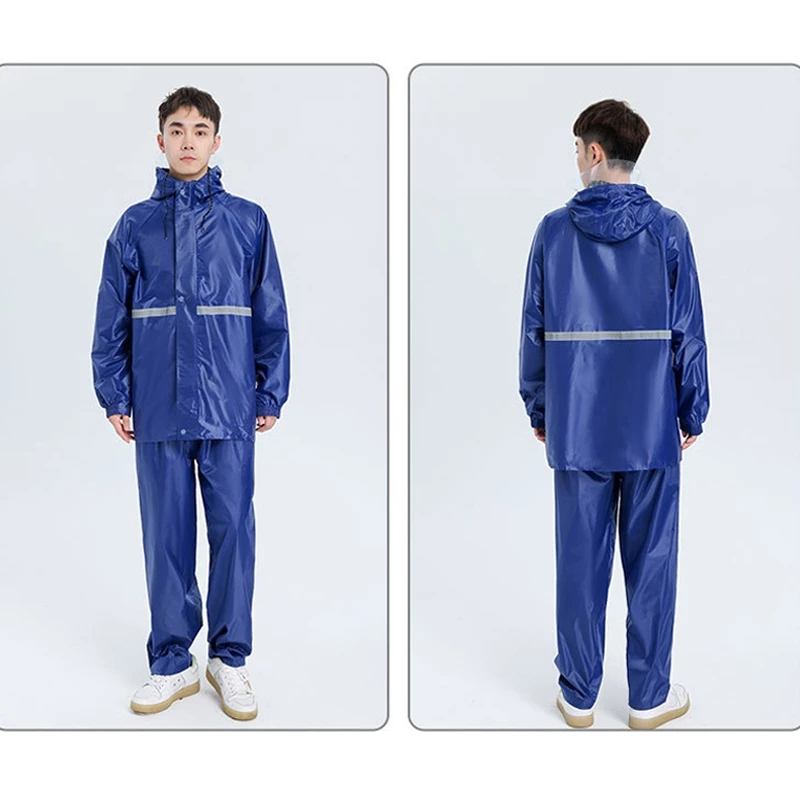 ชุดกันฝนแยกเสื้อและกางเกง มีแถบสะท้อนแสง thumbnail 9