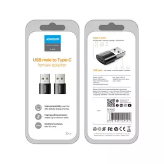 ตัวแปลง JOYROOM Adapter Connector S-H152 USB-A Male to USB-C 3.0A Black by Studio7
