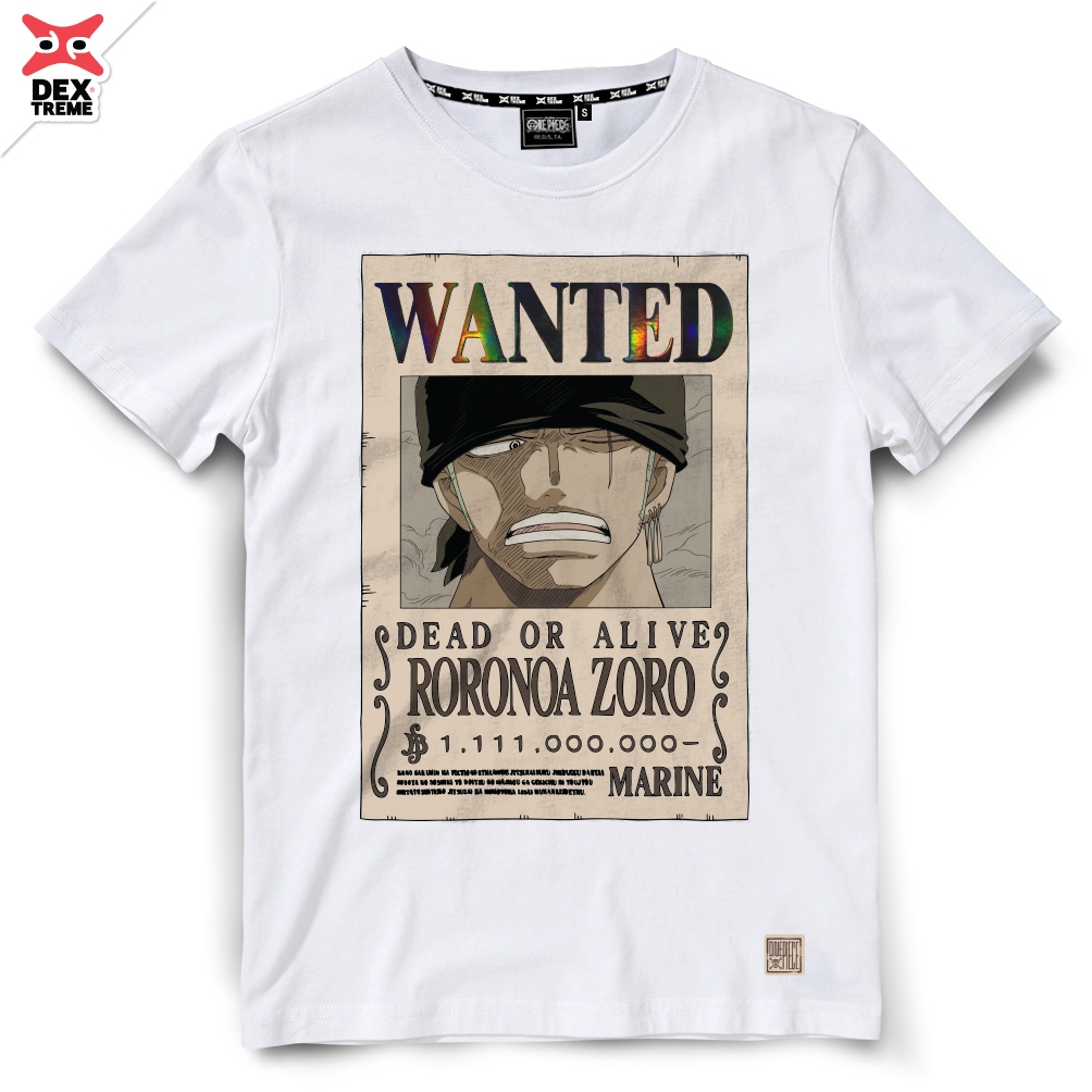 DEXtreme - เสื้อยืด Tees One Piece New Wanted Zoro (DOP-2229)