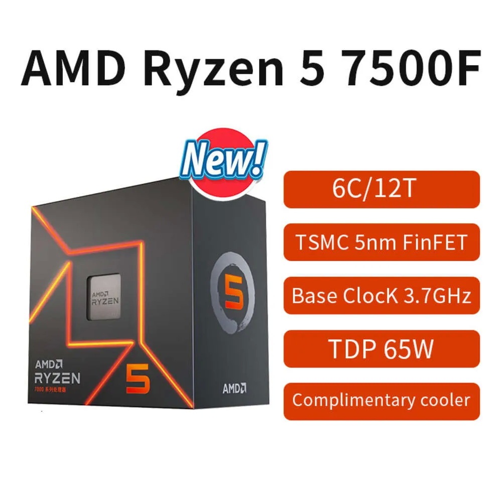 CPU (ซีพียู) AMD RYZEN 5 7500F - 6C 12T 3.7-5.0GHz (AMD SOCKET AM5)