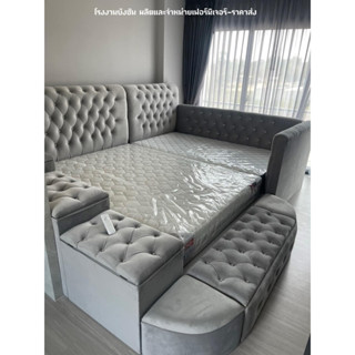 เตียงนอนครอบครัว รุ่นกล่อง สามารถเปิดเก็บของได้จริง มีให้เลื…