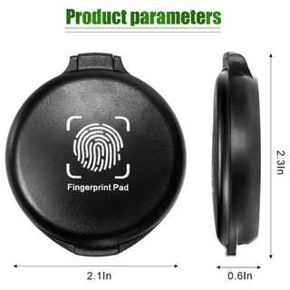 แผ่นหมึกพิมพ์นิ้วมือ ปั้มหัวแม่มือ อุปกรณ์สำหรับเซนชื่อ เซนสัญญา ลายสีดำ สีแดง สีน้ำเงิน