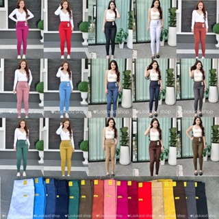 กางเกงสกินนี่ป้ายทอง  #ป้ายWIMON #รุ่นG468 #มีกระเป๋าหลัง #ม…