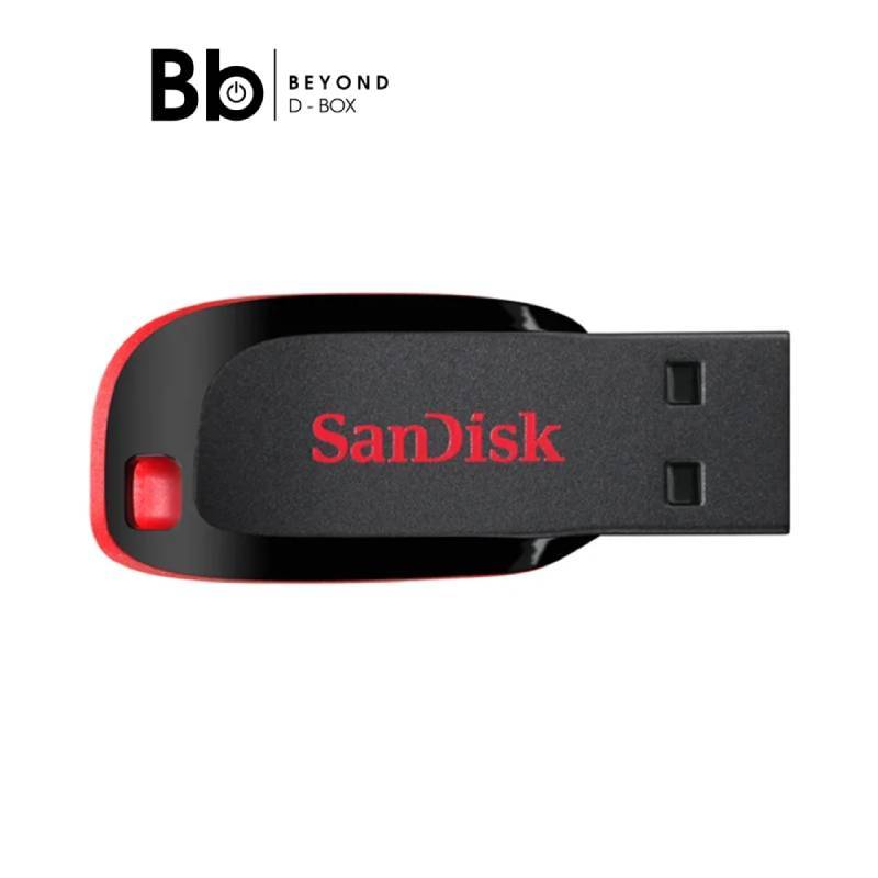 แฟลชไดร์ฟ SanDisk USB Drive Cruzer Blade สีดำ by BB Beyond D-Box