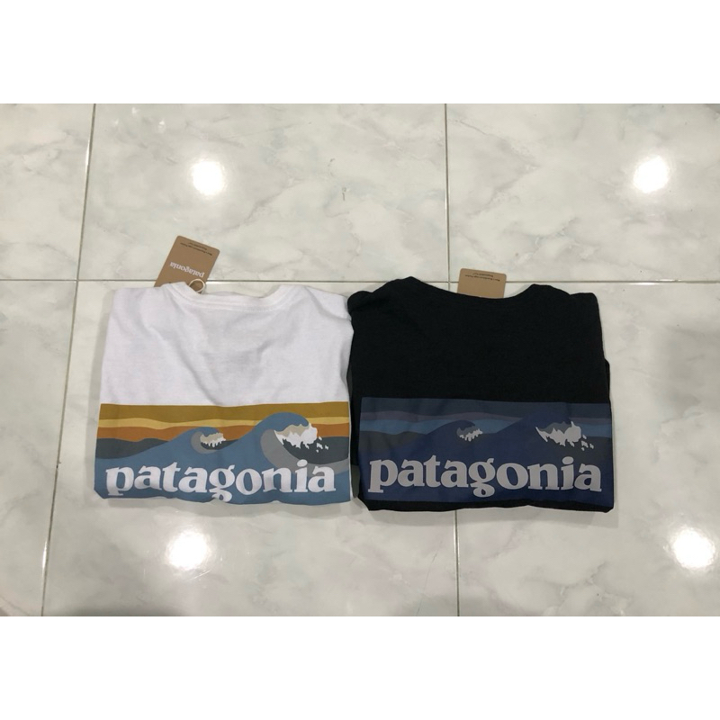 ของแท้ เสื้อ Patagonia Boardshort Logo Pocket Responsibili-Tee