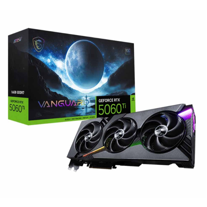 VGA MSI GEFORCE RTX 5060 TI 16G VANGUARD SOC - 16GB GDDR7