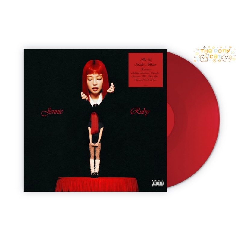 พรี JENNIE The 1st Studio Album [Ruby Vinyl] (Unsigned) LP (Korea Web)
