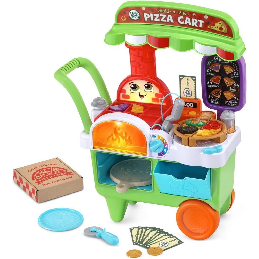 LEAP FROG BUILD-A-SLICE PIZZA CART ของเล่น