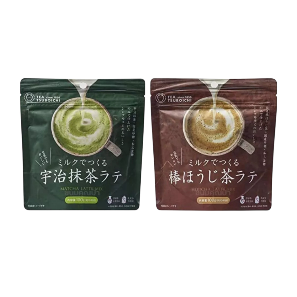 Tea Tsuboichi Hojicha / Matcha Latte Mix ขนาด 100 กรัม จากประเทศญี่ปุ่นโดยตรง!!