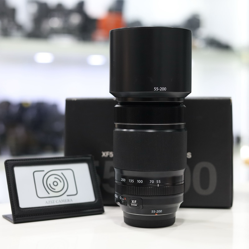 เลนส์ Fuji 55-200 f3.5-4-8 สภาพใหม่ การทำงานเต็ม​ระบบ​  ฝ้า รา ไม่มี เลนส์ซูมไกล