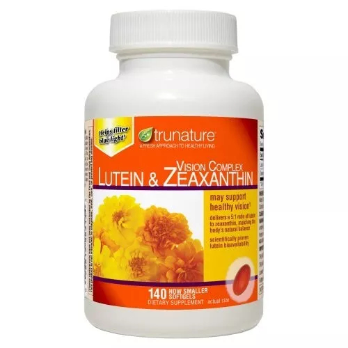จัดส่งที่รวดเร็ว Trunature Vision Complex Lutein & Zeaxanthin, 140 ซอฟท์เจล หมดอายุ 2027