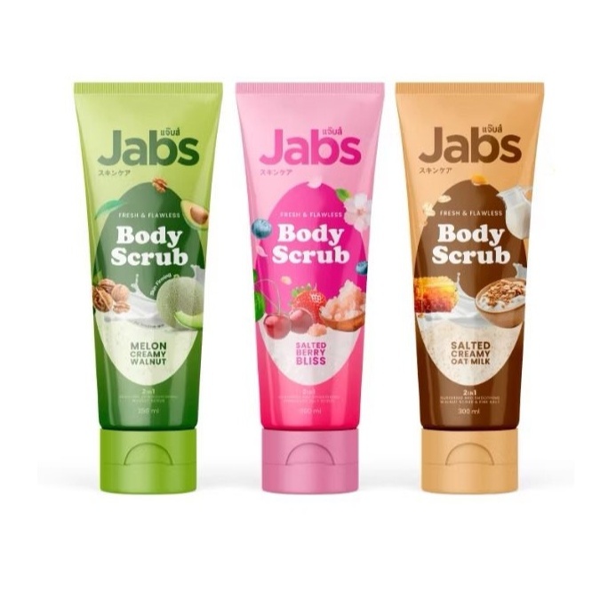 แจ๊บส์ บอดี้สครับ Jabs Fresh & Flawless Body Scrub ขนาด 250-300ml.