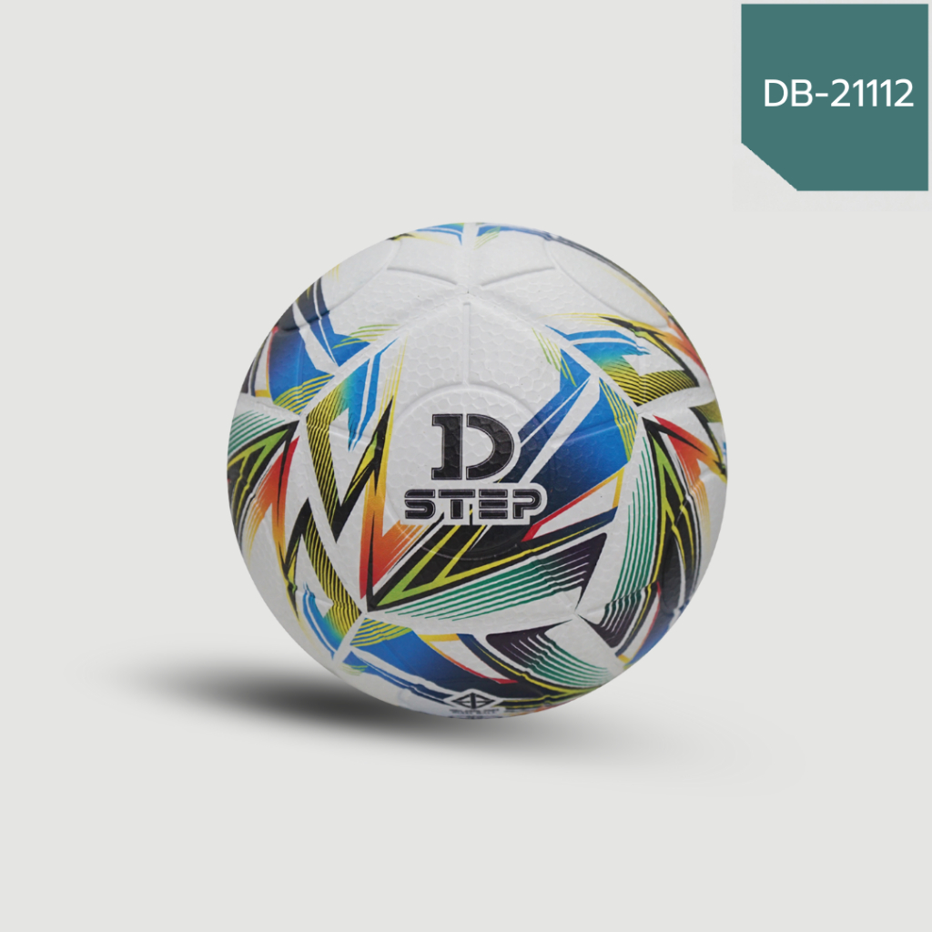 DSTEP ลูกฟุตซอลหนังอัด มาตรฐาน FIFA สีสันสดใส เหลือง ส้ม ขาว (1ลูก) พร้อมชุดเข็มและตาข่าย/ DB-21112