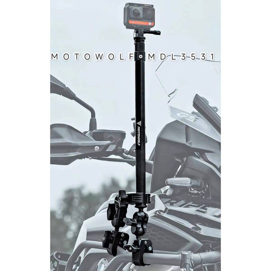 ขายึดกล้อง สำหรับมอเตอร์ไซค์ Motowolf MDL3531 /  MDL 3531 สำหรับออกทริปเท่ห์ๆ