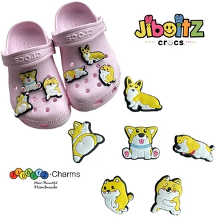 ตัวติดรองเท้า DIY พร้อมส่ง jibbitz crocs ลายน้องหมาแสนน่ารัก จิ๊บบิท PVC มีหลายแบบจ้า