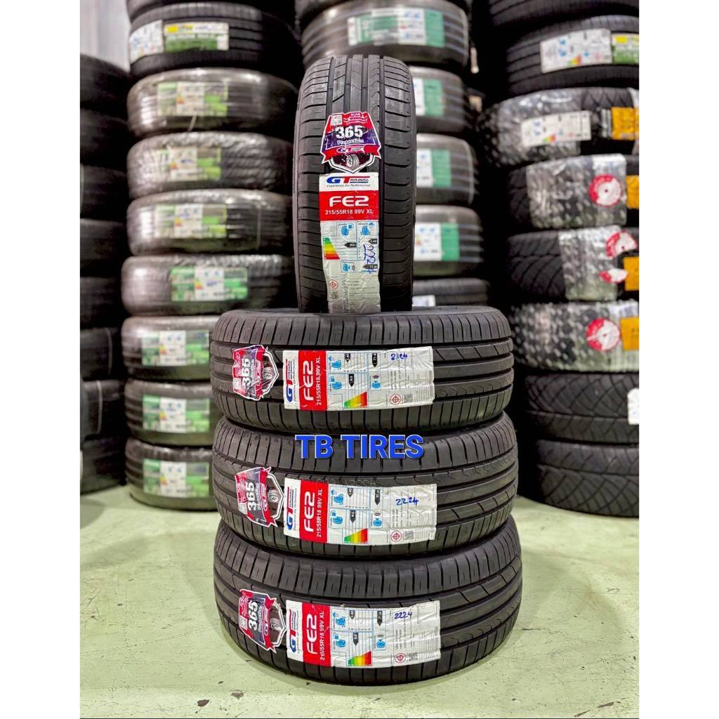 ยางรถยนต์ 215/55R18 FE2 99V XL // GT RADIAL (ยางใหม่ค้างปี 2024)