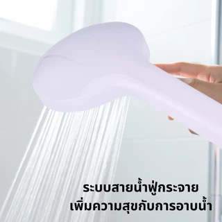 ฝักบัวอาบน้ำ ฝักบัวแรงดันสูง น้ำนุ่มสบายผิว มี 2 สี ฟ้ากับชมพู พร้อมส่ง