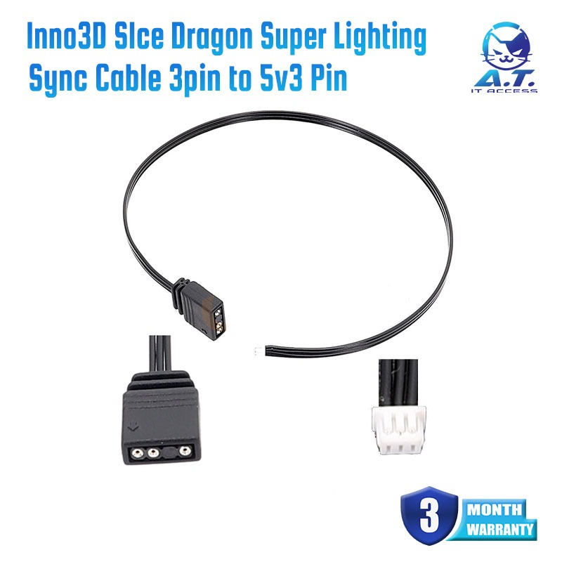 Inno3D Ice Dragon Super Lighting Sync Cable 1.25p Graphics Card RGB Light Bar Controller 3pin to 5v3