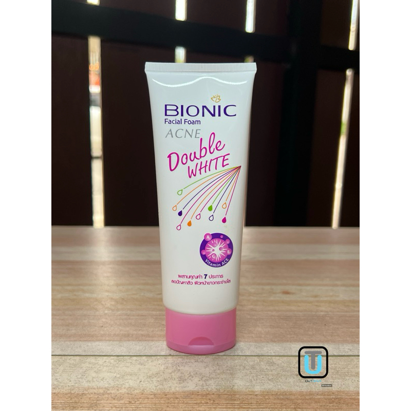 Bionic ไบโอนิค โฟมล้างหน้า สูตรแอคเน่ 80g. BIONIC Acne Double White