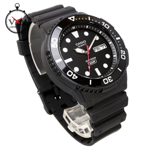 Casio นาฬิกาข้อมือผู้ชายคาสิโอ สายเรซิ่นสีดำ รุ่น MRW-230H-1E1VDF, MRW-230H-1E1, MRW-230H