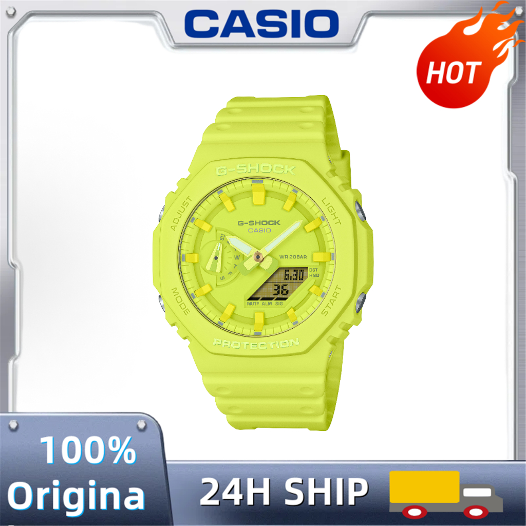 CASIO  G-SHOCK นาฬิกาอัจฉริยะ Vogue Green สำหรับผู้ชายและผู้หญิงGA-2100-9A9PR