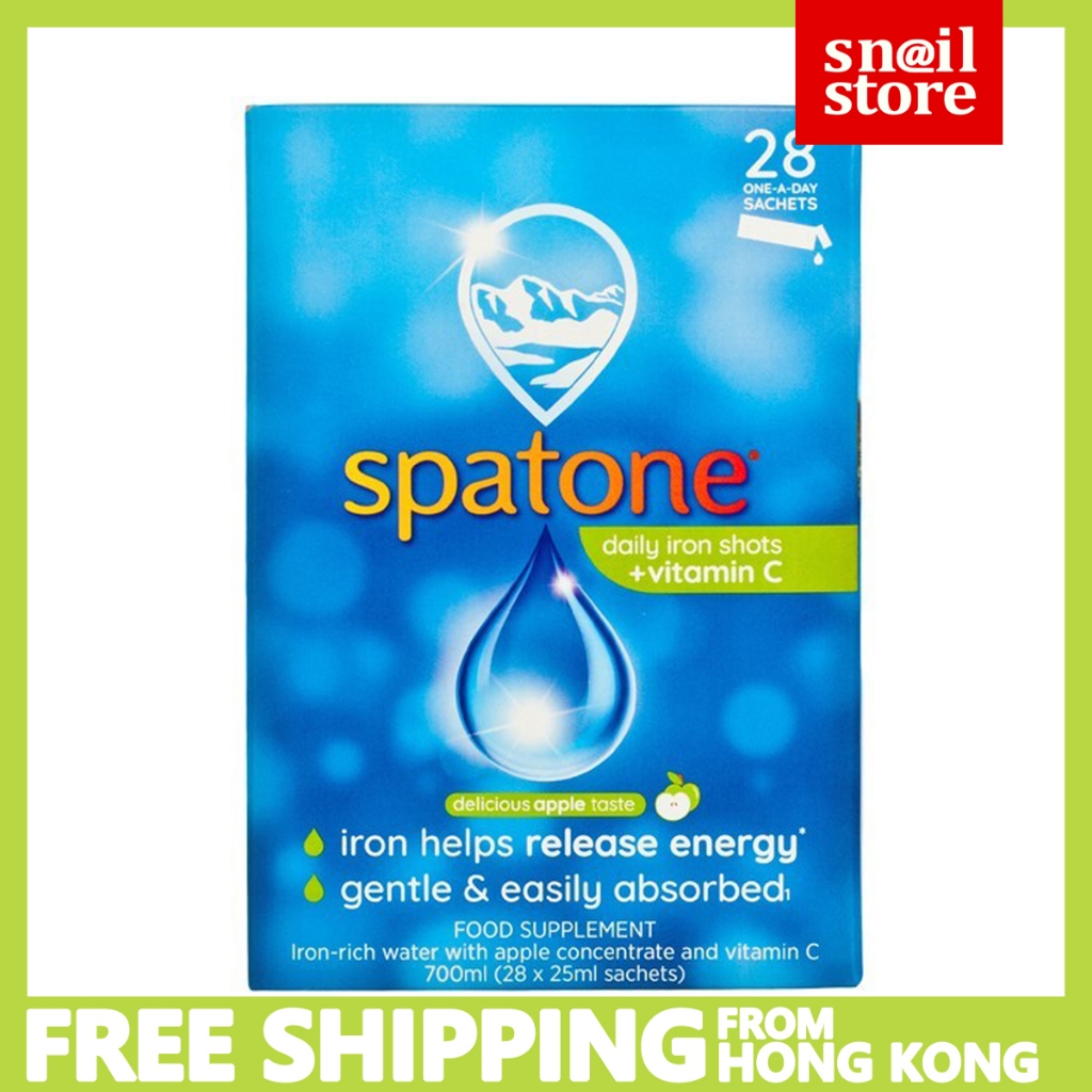spatone（EXP 2028） iron-rich water + vitamin C 700ml (28 × 25ml sachets) apple taste